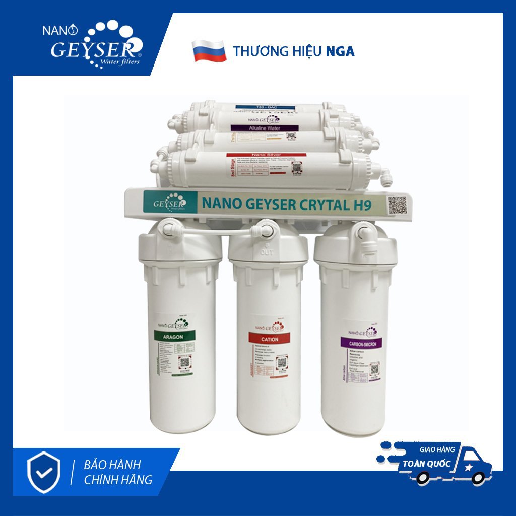 Máy lọc nước Nano Geyser Crytal H9